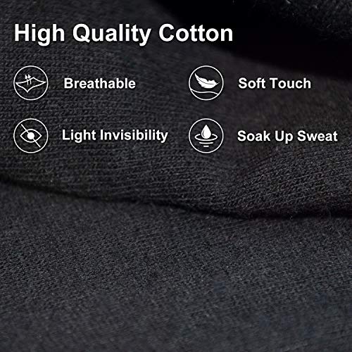 SIXDAYSOX No Show Socks Women for Flats 4 to 8 Pack Non Slip Invisible Ultra Low Cut Socks Shoe Size 5-8/9-11